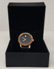 Watch Fashion Generic Women Rose Gold With Black Leather Smooth Strap