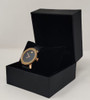 Watch Fashion Generic Women Rose Gold With Black Leather Smooth Strap