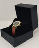 Watch Fashion Generic Women Gold With Brown Leather Smooth Strap