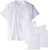 Men T-shirt Hanes white Tagless 6pack