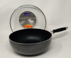 WOK PAN LEOSTAR WM30 WITH GLASS LID 30CM