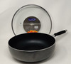 WOK PAN LEOSTAR WM34 WITH GLASS LID 34CM