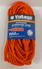 EXTENSION CORD OUTDOOR 100FT VOLTAGE ORANGE