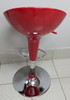 BAR STOOL 1833 RED & CHROME BUCKET PVC