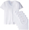Men Hanes T-Shirt White 6pack V-neck