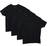Men T-Shirt Hanes Black 4pack Pocket Tagless