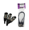 LEAD XLR MALE TO 2 XLR FEMALE 3' ZP-YXLRMXLRFD-3 Y-TYPE STUDIO Z