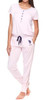 Women PJ/Loungewear Set US Polo baby pink & navy