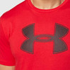 Men T-Shirt Under Armour Red Big Logo