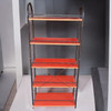 SHOE RACK S-05 5 SHELVES BLACK METAL FRAME