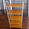 SHOE RACK S-05 5 SHELVES BLACK METAL FRAME