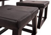 Coffee Table with Stools Signature Design by Ashley Kelton Glass Top  3pc set Espresso T592-1