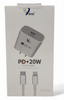 CHARGER USB-C & CABLE USB LIGHTING HEYU HY-581 PD+20W