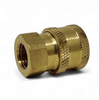 PRESSURE WASHER COUPLER BRASS 1/4" QUICK RELEASE TO TREAD
