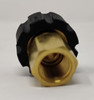 PRESSURE WASHER COUPLER BRASS M22 BOTH SIDE TREADED 3/8" FE BLACK END