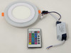 LED PANEL LIGHT 2 COLOR 6W+3W RGB WITH REMOTE BLUE BOX