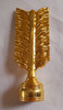 CURTAIN ROD ENDS GOLD PLASTIC DECORATIVE EACH