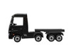 TOY CAR RIDE ON 8170027A-4R MERCEDES BENZ ACTROS TRUCK WITH TRAILER BLACK