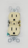 DUPLEX RECEPTACLE IVORY PASS & SEYMOUR LEGRAND 3232-I 15A