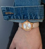 Watch Armitron Women's Diamond-Accented Leather Strap 5410RSRGBH