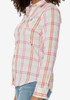 Women Shirt US Polo Pink Plaid Long Sleeve