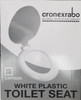 TOILET SEAT CRONEX CXP5025 PLASTIC WHITE ECONOMY