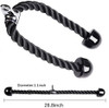 Gym Tchrules Universal Pull Down Rope Black