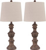 Table Lamp Ahley Signature Design  Magaly Cottage Set of 2 Brown 27.65" L276024