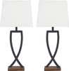 Table Lamp Ashley Signature Design Makara Metal Minimalist Set of 2  Black & Brown L204174