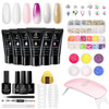 Nail  Beetles Poly Extension Gel Starter Kit with mini LED Lamp