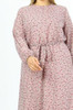 Dress Floral Lined Plus Size Black / Pink / Cream / Brown