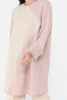 Top Tunic Plus Size Cream & Light Blush
