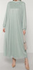 Dress Gown Glitter Plus Size Mint / Blue