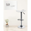 BAR STOOL 6-01507 JESSAR ADJUSTABLE HEIGHT & SWIVEL “FLEX” WHITE