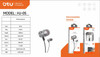 HEADPHONES & MIC OTU HJ-05 SMART WIRE HEADSET METAL HIFI IN-EAR