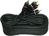 LEAD 2 RCA MALE TO 2 RCA MALE 12' I-SC430-12G WITH REMOTE WIRE COLOR