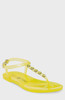 Footwear Women's Katy Perry Geli-T Strap Flat Sandal Lemon