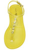 Footwear Women's Katy Perry Geli-T Strap Flat Sandal Lemon