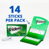 TRIDENT SPEARMINT FLAVOR GUM SUGAR FREE 14-PIECES