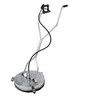 PRESSURE WASHER GUN JET SILVER ON WHEELS 4 JETS 18" SURFACE CLEANER