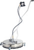 PRESSURE WASHER GUN JET SILVER ON WHEELS 4 JETS 18" SURFACE CLEANER