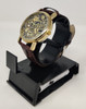 Watch Fashion Generic Men Clear Base Pinbo With Leather Ripple Strap