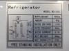FREEZER PLATIUM BD-300 10.5 cu. ft.