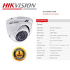 SECURITY CAMERA DVR HIKVISION DS-2CE56D0T-IRMF TURBO HD DOME