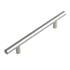 HANDLE T BAR PULL 8" SILVER LIGHT DOR739344 (128MM 5.04")