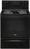 STOVE 4 BURNER WHIRLPOOL WFC315S0JB ELECTRIC BLACK 30" 1Y