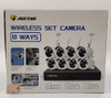 SECURITY CAMERA KIT 8-PORT NVR JORTAN 8906ZL3-8 8-WAYS WIRELESS COMBO KIT
