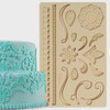 BAKING WILTON FONDANT AND GUM PASTE SILICONE MOLD FGP LACE 409-2557
