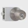 LOCK DEFIANT ENTRY KNOB 154 644 STAINLESS STEEL