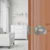 LOCK DEFIANT ENTRY KNOB 154 644 STAINLESS STEEL